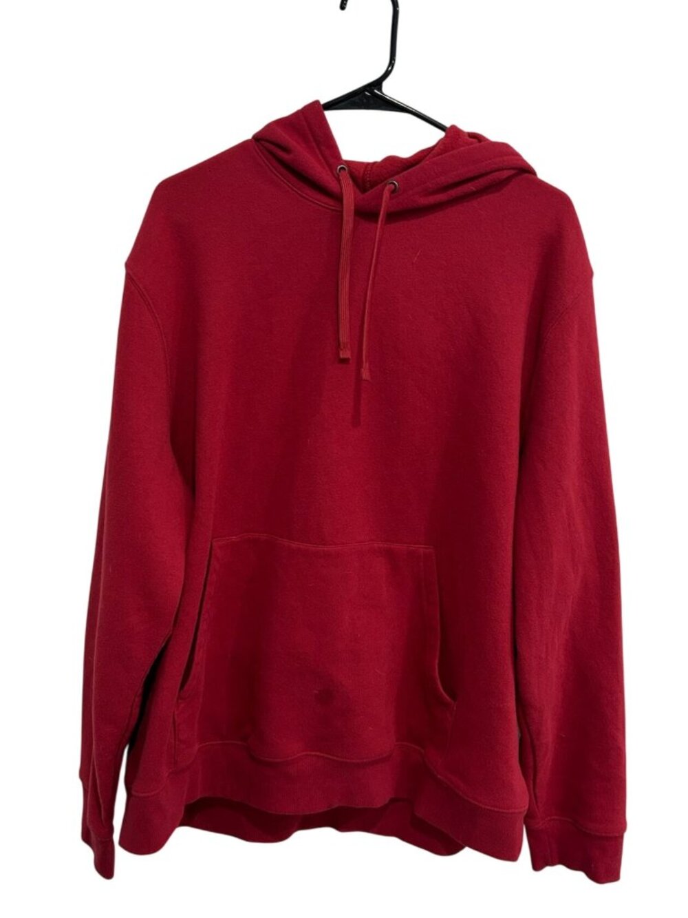 Tek Gear XL Mens Red Ultrasoft Fleece Pullover Hoodie Cozycore Minimalist